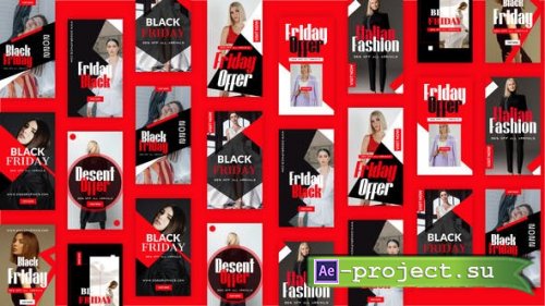 Videohive - Black Friday Fashion Instagram Story Pack - 34853404 - Project for After Effects