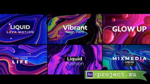 Videohive - Abstract Titles | Liquid Light | Mobile - 34744085 - Project for After Effects 