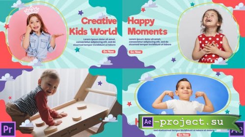 Videohive - Kids Planet Slideshow 2 | MOGRT - 34842520 - Premiere Pro Template