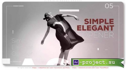 Videohive - Simple Elegant Opener - 34858481 - Project for After Effects