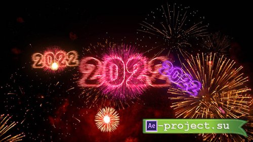 New Year's footage 2022 fireworks in 4K