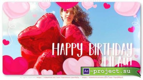 Videohive - Happy Birthday Soft Slideshow - 34918228 - Project for After Effects
