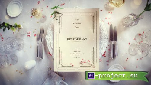 Videohive - Christmas Restaurant Menu Slideshow - 34917196 - Project for After Effects