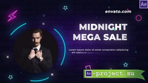 Videohive - Super Cashback Fashion Sale(neon) - 34927019 - Project for After Effects