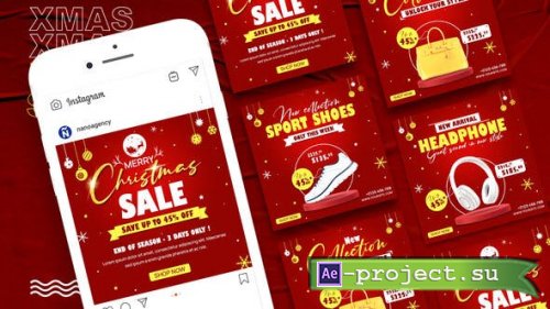 Videohive - Merry Christmas Sale Banner Template - 34932936 - Project for After Effects