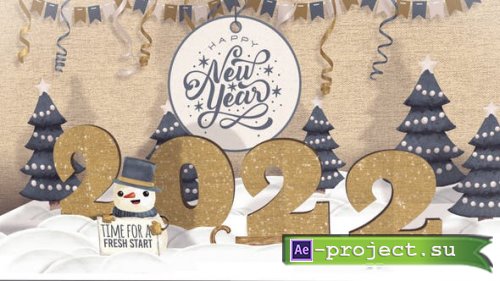 Videohive - New Year Pop Up Card - 34936868 - Project for After Effects