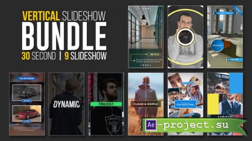 Videohive - Vertical Slideshow Bundle - 34938827 - Project for After Effects