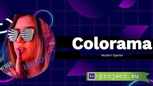 Colorama  Glitch Opener 1022511 - Project for After Effects