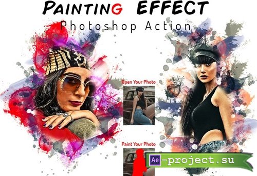 Painting Effect Photoshop Action - 6778360