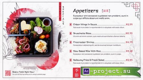 Videohive - Japanese Restaurant Menu - 34953672 - Project for After Effects