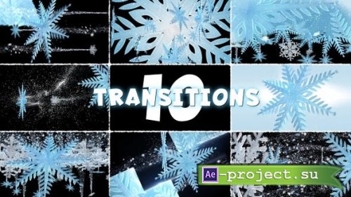 Videohive - Winter Transitions Pack - 25066409 - Project for After Effects