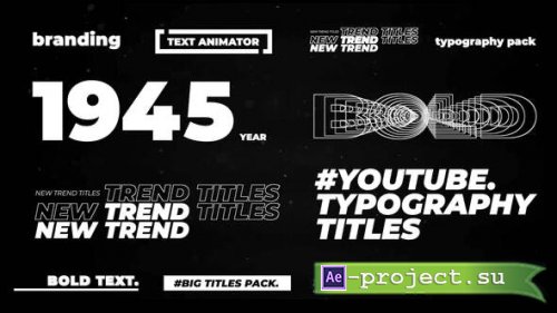 Videohive - Modern Typography Titles | After Effects - 34619658 - Project for After Effects