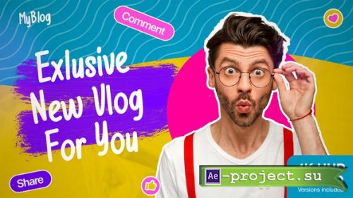 Videohive - Colorful Youtube Opener - 34620435 - Project for After Effects 