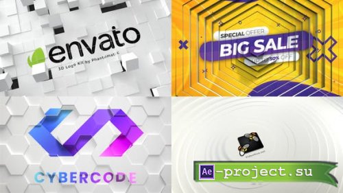 Videohive - 3D Mockup Kit - Minimal Abstract Logos - 33046586 - Project for After Effects