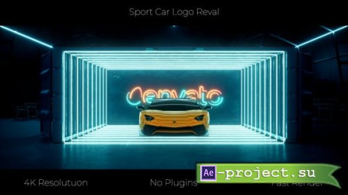 Videohive - Sport Car Neon Logo - 33213440 - Project for After Effects