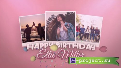 Videohive - Colorfull Birthday Wishes - 33931034 - Project for After Effects