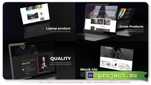 Videohive - Laptop Mockup Promo - 35002528 - Project for After Effects