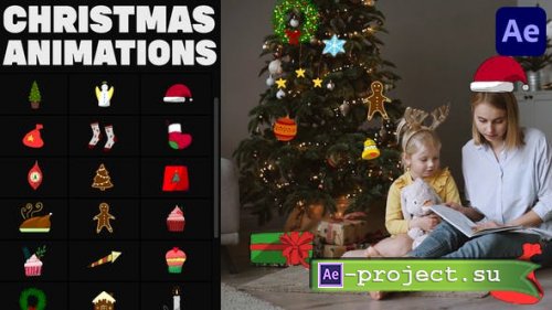 Videohive - Hand-Drawn Christmas Icons for After Effects - 35062748 - Project for After Effects