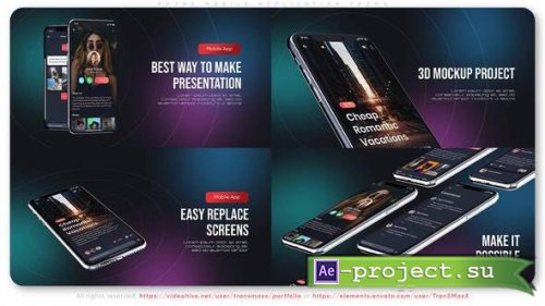Videohive - Phone Mobile Application Promo - 35002489 - Project for After Effects