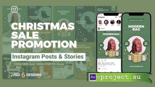 Videohive - Merry Christmas Sale Instagram Ad B204 - 35054050 - Project for After Effects