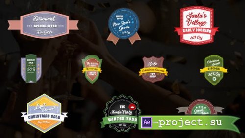 Videohive - Christmas Sales Badges || After Effects - 35059152 - Project for After Effects
