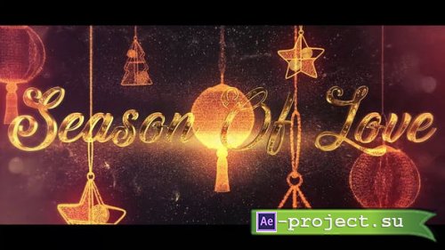 Videohive - Christmas Intro With Golden Text And Magic Toys - 25328609 - Project for After Effects