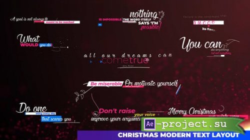 Videohive - Particles Christmas Text Layout - 35044433 - Project for After Effects