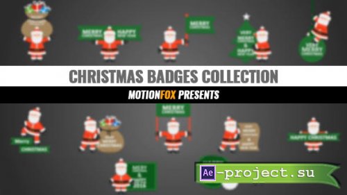 Videohive - Christmas Badges Collection - 13907727 - Project for After Effects