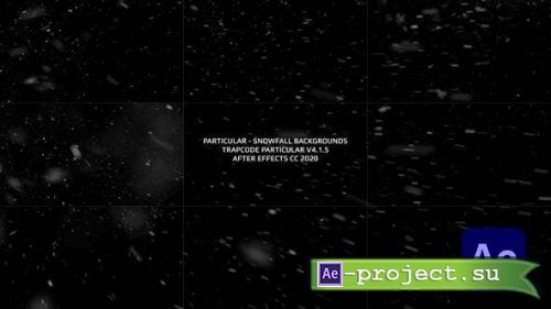 Videohive - Particular - Snowfall Backgrounds - 35122391 - Project for After Effects