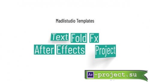Videohive - Text Fold Fx - 30592191 - Project for After Effects