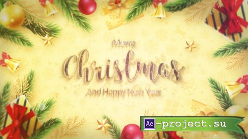 Videohive - New Year and Merry Christmas Ident - 35120058 - Project for After Effects