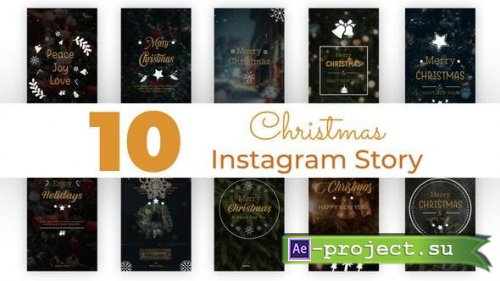 Videohive - Christmas Instagram Story Titles 35143752 - Project for After Effects