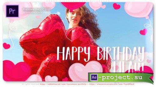 Videohive - Happy Birthday Soft Slideshow - 35003480 - Premiere Pro Template