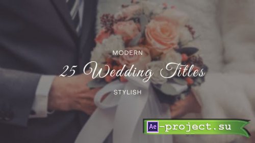 Videohive - Wedding Titles - 35156691 - Project for After Effects