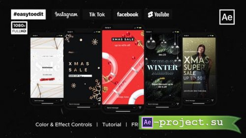 Videohive - Christmas Instagram Stories - 35136142 - Project for After Effects