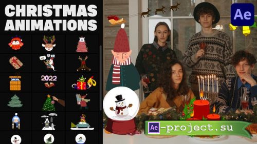Videohive - Colorful Christmas Animations for After Effects - 35133672 - Project for After Effects