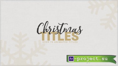 Videohive - Christmas Titles - 34822715 - Project for After Effects
