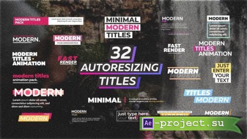 Videohive - Modern Titles - 35139303 - Project for After Effects
