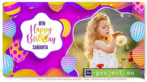 Videohive - Happy Birthday Samanta - 35175542 - Project for After Effects