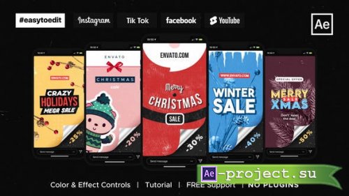 Videohive - Christmas Instagram Stories / Sale - 35185182 - Project for After Effects