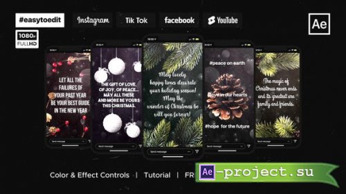 Videohive - Christmas Greetings Instagram Stories - 35215482 - Project for After Effects