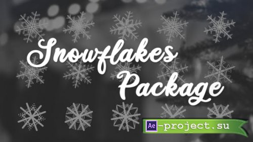 Videohive - Snowflakes Pack - 35162431 - Project for After Effects