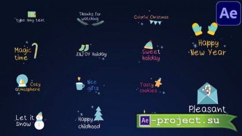 Videohive - Colorful Christmas Titles | After Effects - 35226898 - Project for After Effects