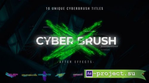 Videohive - Cyber Brush Titles - 35060343 - Project for After Effects