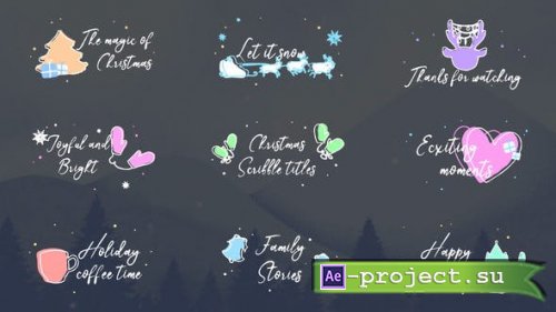 Videohive - Christmas Scribble Titles | After Effects - 35264504 - Project for After Effects