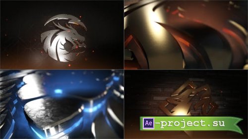 Videohive - 3D Gold & Silver Logo Intro - 35088459 - Project for After Effects