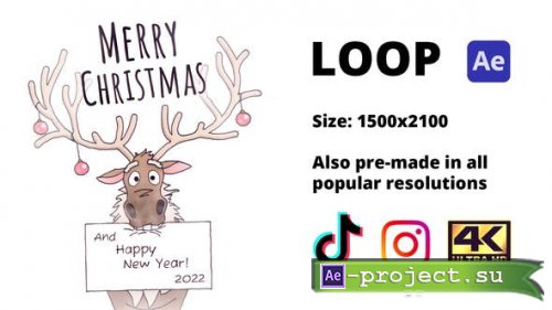 Videohive - Christmas Deer - 35266034 - Project for After Effects