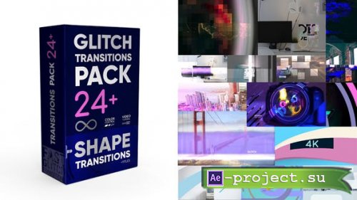 Videohive - Glitch Transitions Pack 4K. - 34791925 - Premiere Pro Template