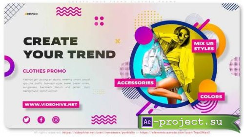 Videohive - Create Your Trend Clothes Promo - 35344272 - Project for After Effects