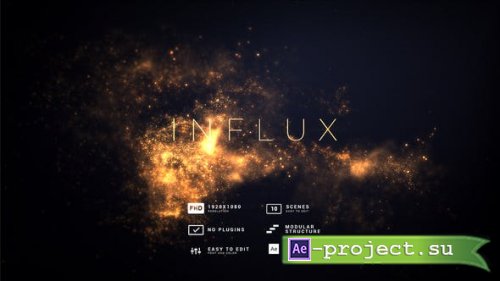 Videohive - Influx | Flow Particles Titles - 31893109 - Project for After Effects